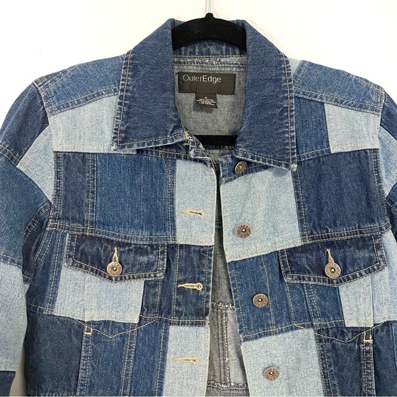 Vintage Patchwork Denim Jacket - Picture 3 of 5